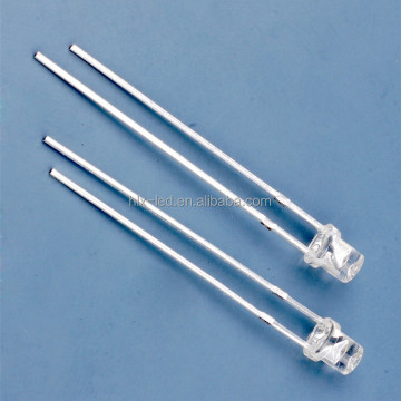 5mm Green LED Diode with Concave Shape, 25mA Forward Current, 3.2V Forward Voltage