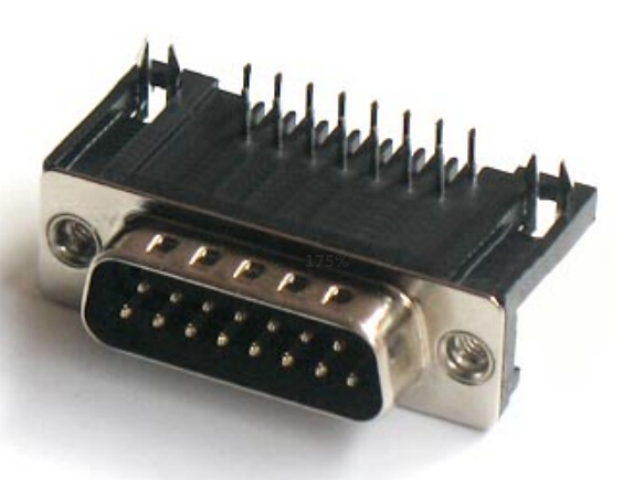 D-SUB PCB Male Dual Row Right Angle