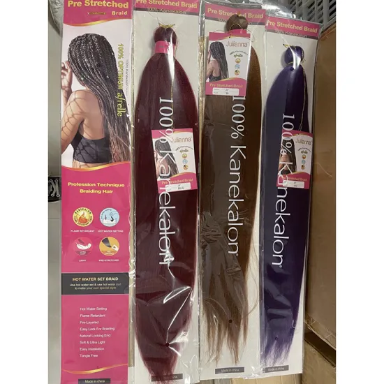 Julianna Wholesale Vendors 3 Tone 26 Inch Synthetic Extensions Expressions Pre Stretched Braiding Hair Ez Braid