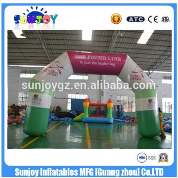 Selling high quality cheap advertising outdoor inflatable finish line arch