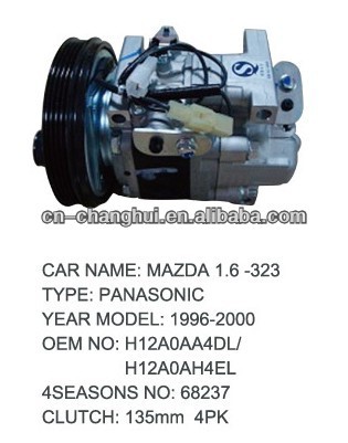 High quality A/C Compressor For MAZDA H12A0AA4DL H12A0AH4EL B25F61450B B25F61K00A