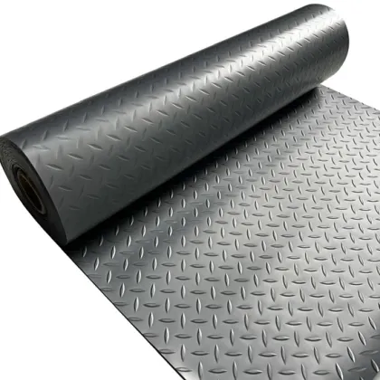Diamond Pattern 2mm Plastic Flooring Vinyl Floor Mat