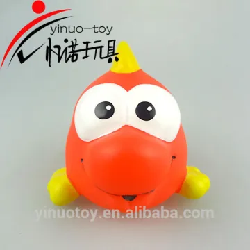 2016 promotional high quality cheap plastic squirt animal bath toy big eyes fish toy