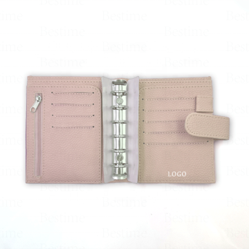 Khaki A4-A7 Custom High-Quality Silver Ring Binder - Personal Planner