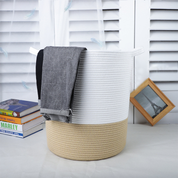 Hot-selling Cotton Rope Collapsible Laundry Storage Basket