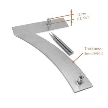 2D 스테인레스 스틸 브러시 하우스 룸 도어 번호