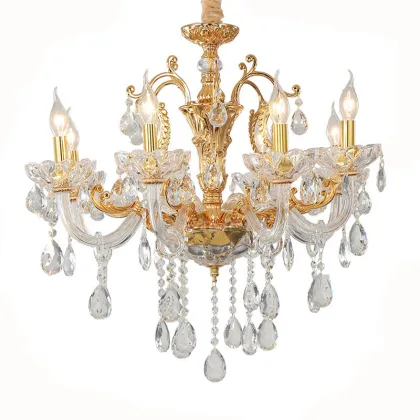 Modern K9 Crystal Chandeliers for Home Lighting: Bedroom, Kitchen, Dining