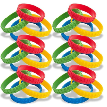 New Building Block Colorful Stretchy Rubber Wristbands