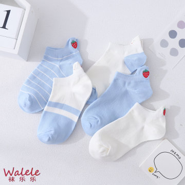 Colección de calcetines para botes de fresa dulce