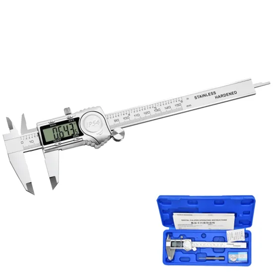 Electronic IP54 Waterproof Stainless Steel Digital Calipers 0.01mm 6 Inch 0-150mm HOLD