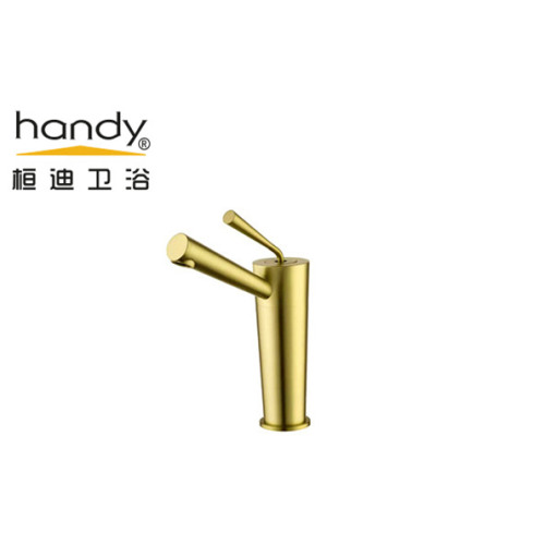 Deck Mounted Bathroom Basin Faucet Gold