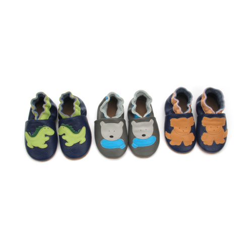 Multi Styles Stili carini simpatiche scarpe per bambini in pelle morbida