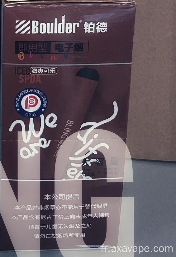 Kit de cigarette de vape électronique jetable cola