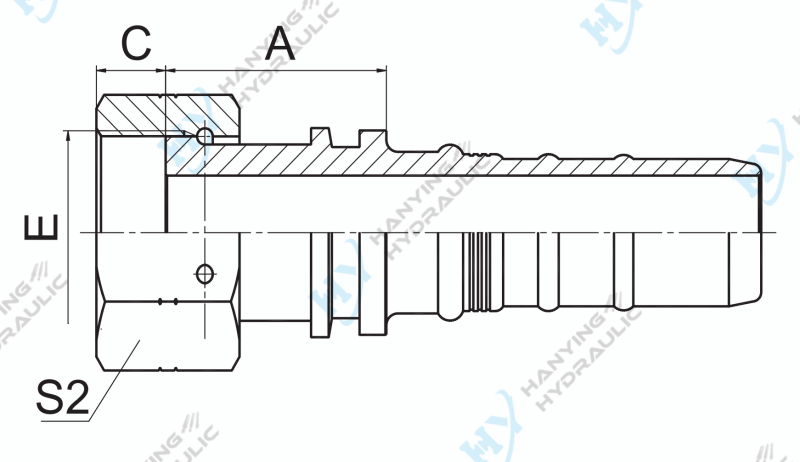 Orfs Female Flat Seat 24213 W Drawing