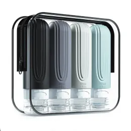 Silicone Travel Toiletry Bottles Set Refillable Containers