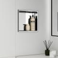 304 banheiro artesanal Matt Black Shower Niche