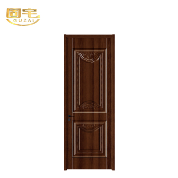 Dark Spliced Wood Carved Interior Timber Door