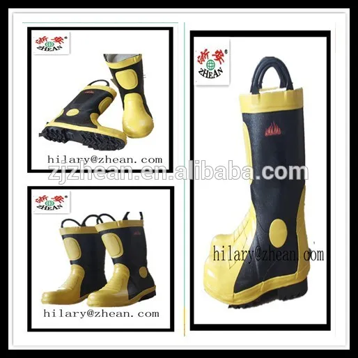 Fire fighting rubber boots /high quality rubber boots
