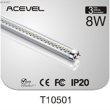 8W G13 3000K led tube T10