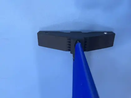 Spliced pickleball baffle for sports field