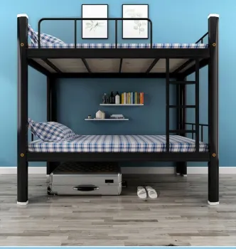 Affordable 2023 Fengxiang MDF Double Bed Hostel Bunk Furniture for Adult Rooms: Hotel and Hostel Solutions - Metal & Minimalist Design