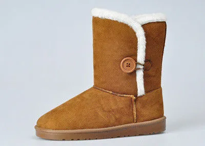 Tpr Outsole Short Womens Winter Snow Boots For Indoor / Outdoor