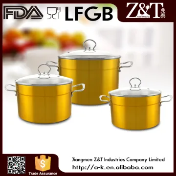 New product commercial aluminum korean cooking pot golden