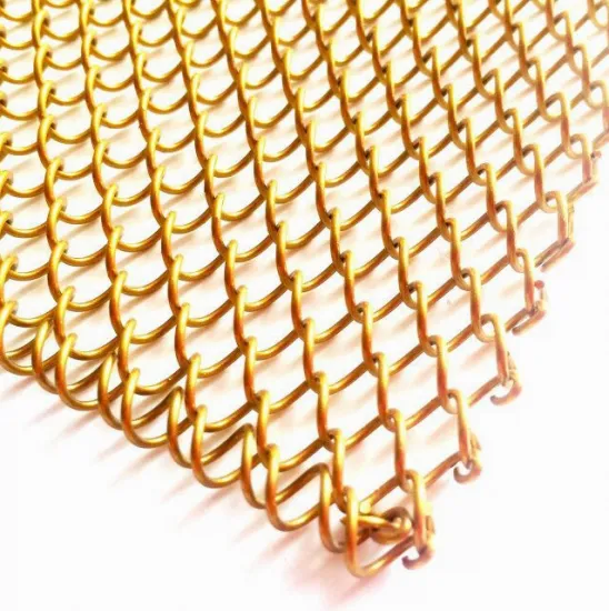 Hot Sale Gold Color Decorative Metal Wire Mesh for Cabinets - Lowes Screen Mesh