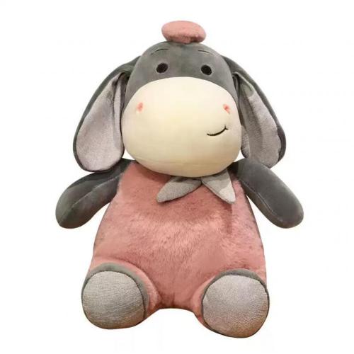 Robe rose mignon petit âne en peluche