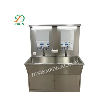 Stainless steel high back two person wash basin