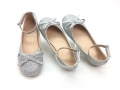 Kızlar düz ayakkabı Yapay elmas flaş malzemesi bale ayakkabıları