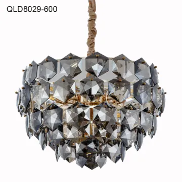 modern crystal led pendant chandelier for living room