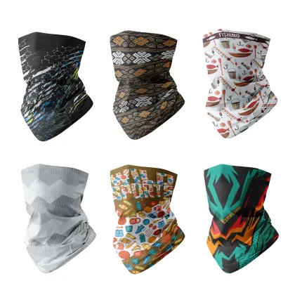 Outdoor Sports Sunscreen Ice Silk Scarf Mask