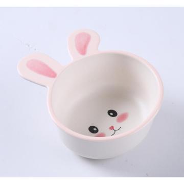 bunny shaped baby dinnerware set