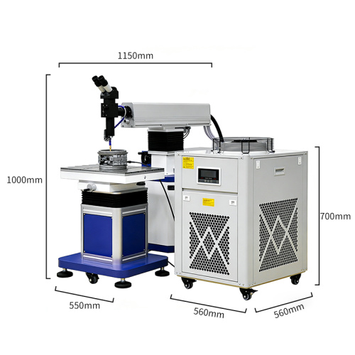 Máquina de solda a laser YAG para reparo de molde