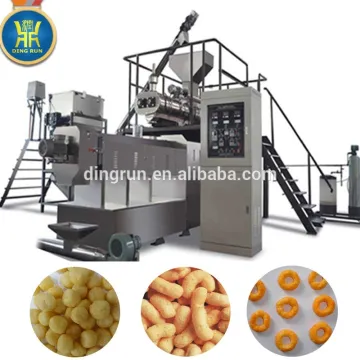 automatic snack small extruder crunchy puffing corn snack machine price