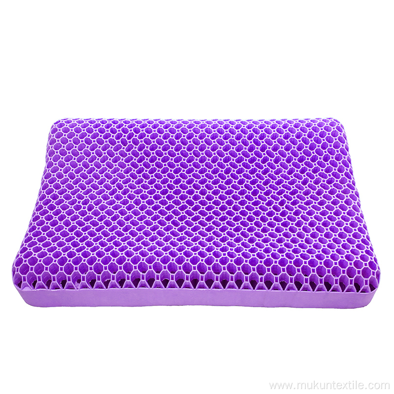 Custom purple TPE gel pillow