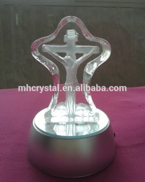 Light Up Christian Crystal Cross MH-15027