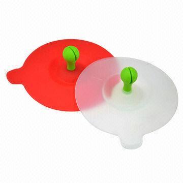 New Designed Silicone Cup Lid Covers with Spoon Holder