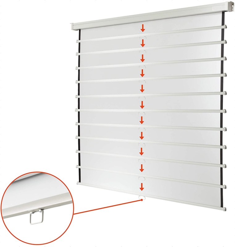 Hanging Wall Mounted Rollers Manual Projection screen