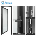 Double Tempered Glass Aluminum Casement Door Single Panel