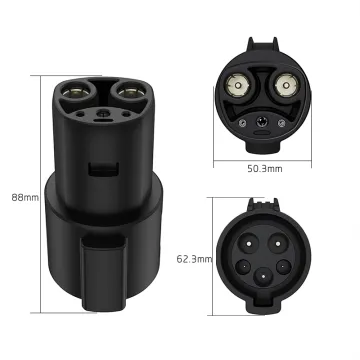 60 Amp / 250V AC J1772 to Tesla Charging Adapter - J1172 Type2 Plug CCS1CCS2 Compatible
