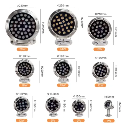 Free Sample Underwater Light for Pentair Hayward Jandy Niche Replacement Spa Light LED Swimming Pool Light