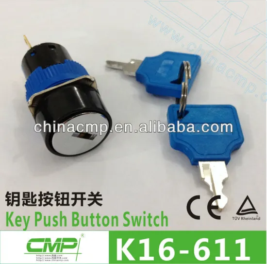 16mm Key Push Buttn Switch ( SPDT,2 Position )