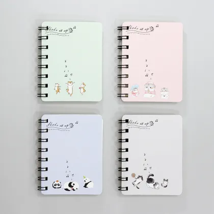 School Office Cartoon Notebook Cute Small Spiral Notebook