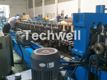 Cable Profile Roll Forming Machine With Punch Machine & Hydraulic Pre-Cutting Device