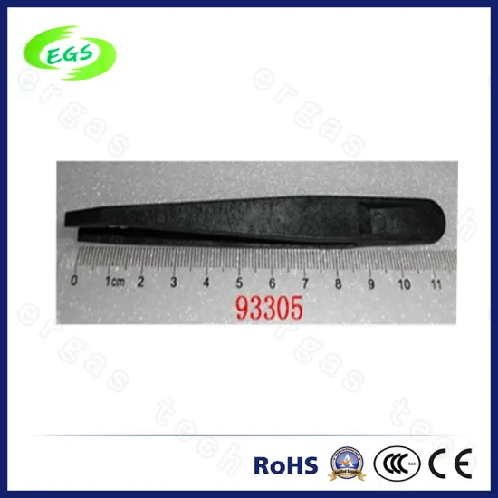 118 mm Black ESD Plastic Tweezers (93305)