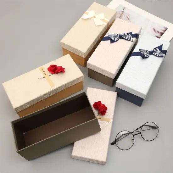Fancy Paper Packaging Rectangle Perfume Box Custom