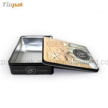 Upscale  cookies tin, snack foods  tin box