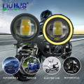 White And Yellow Motorcycle Led Fog Light